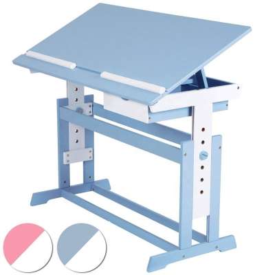 China Factory Outlet Cheapest children furniture for learning wood height adjustable kids desk study table in children tables