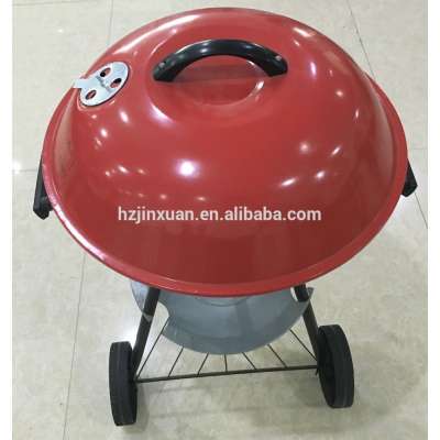 JX-8154 hot sale red Apple furnace Portable bbq Top selling products in Waimaotong round bbq grill bbq grill smoker