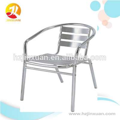 Easy stacking aluminum outdoor chairs with clients' logo